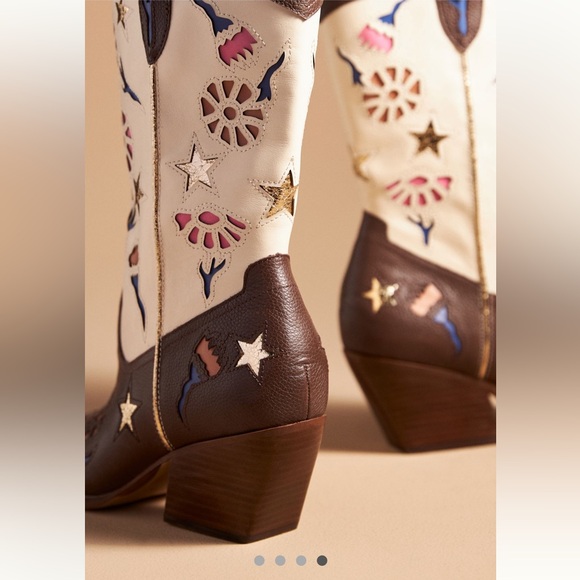 🌟SOLD🌟Anthropologie NWT Dolce Vita Lassie Cowboy Boots size 7. - Picture 4 of 7